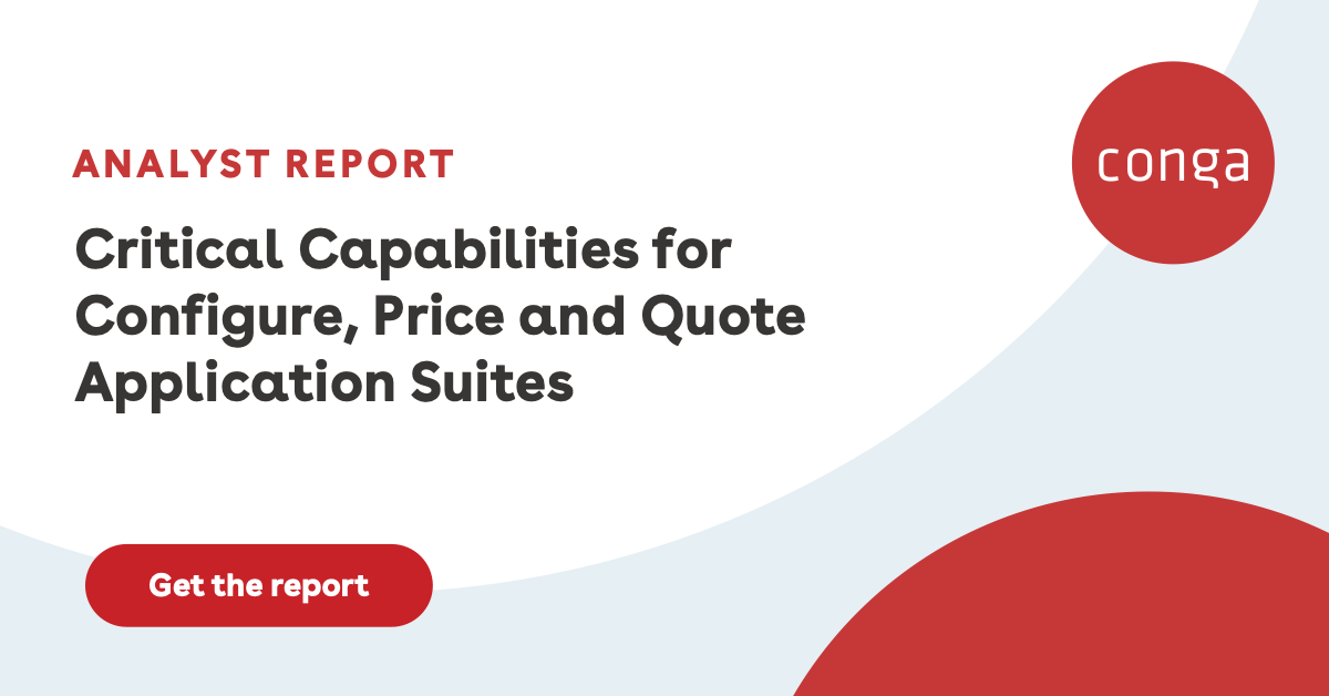 Gartner Critical Capabilities Report for CPQ Applications
